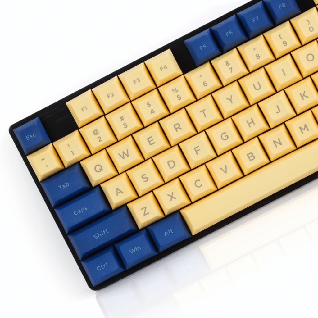 DSA Penumbra Yellow Style Keycaps (108 Keys)