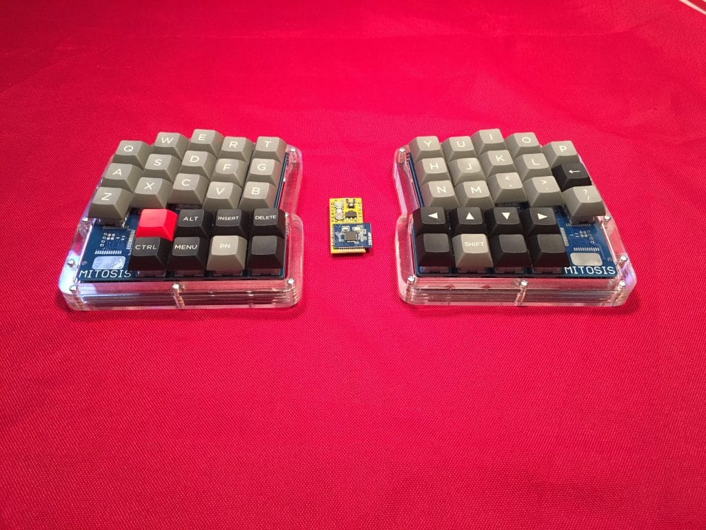 Mitosis Wireless Split Ergonomic Keyboard w/ Acrylic Case