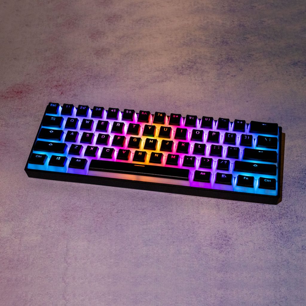 OEM PBT Pudding Keycaps Black and White â 104 Keys | Flashquark