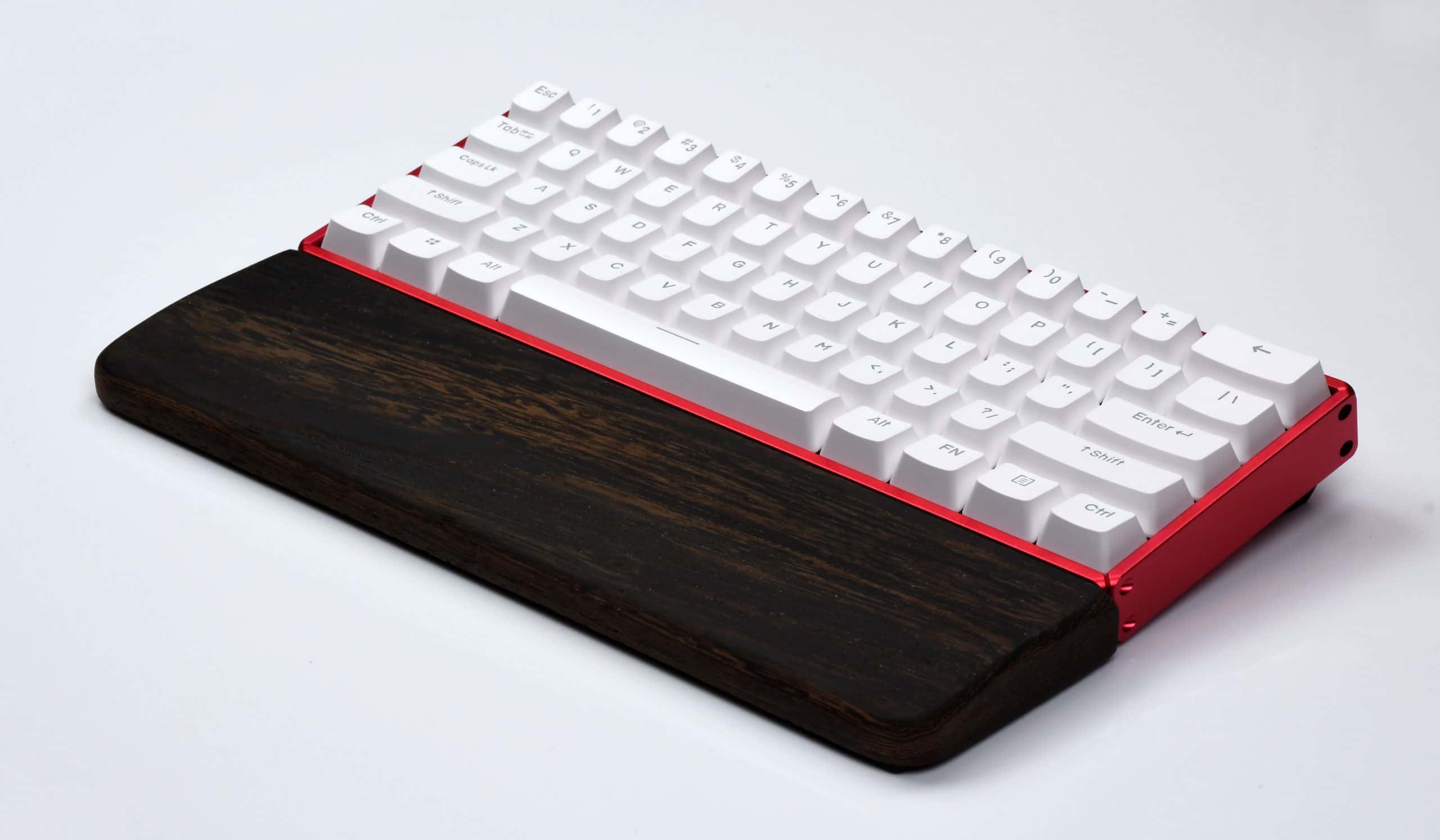 Wooden Wrist Rest - African Rosewood for 60% keyboards