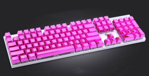 Metallic Pink Electroplated Keycaps