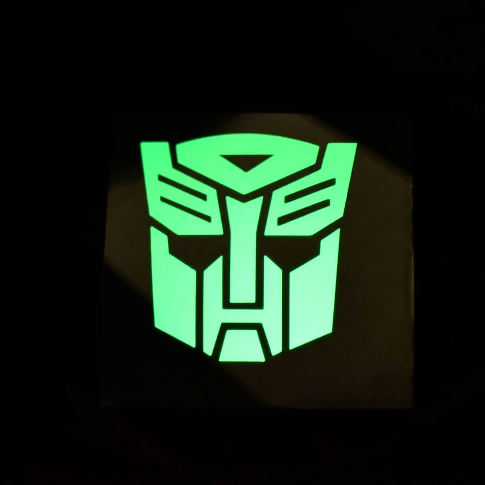 Autobot – Glow in the Dark Vinyl Decal