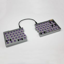 Split 66 Key Keyboard with Hotswap Switches Aluminum Keycaps (2)