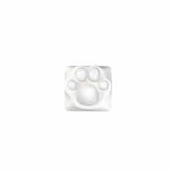 ZomoPlus Kitty Paw Premium Metal Keycap White Translucent