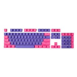 Pink on Purple OEM Translucent Keycaps Full