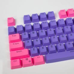 Pink on Purple OEM Translucent Keycaps Main