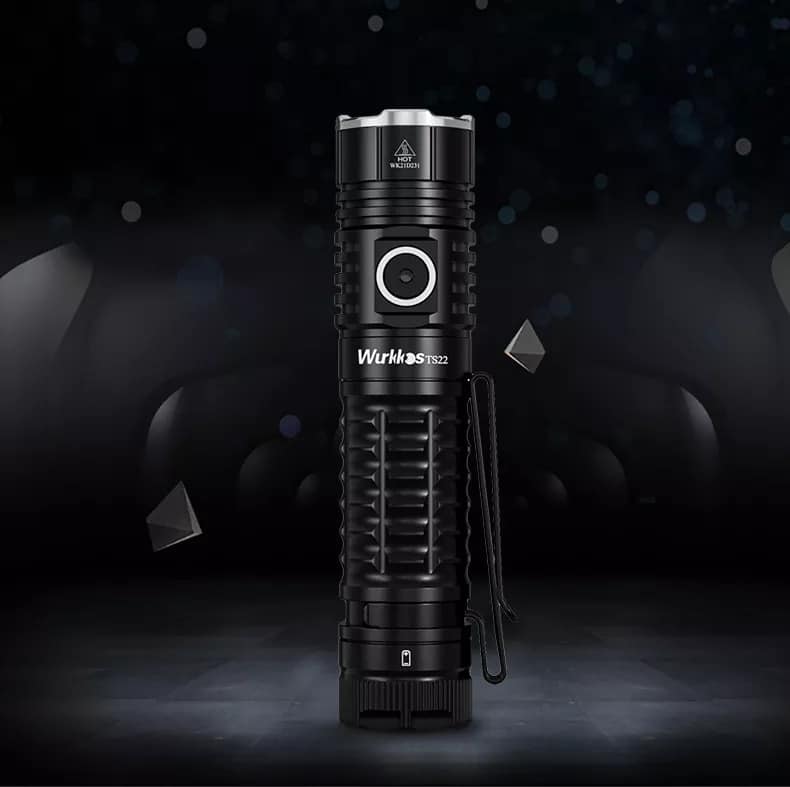 Wurkkos TS22 EDC 4500lm Flashlight with USB-C Charging and XHP70.2